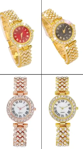 Montre à Quartz Diamantée