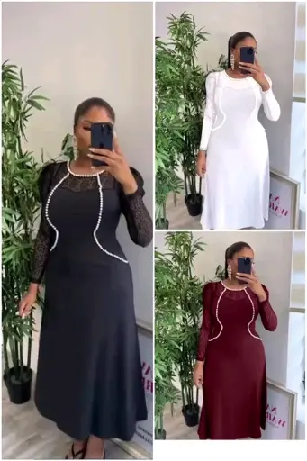 Elegant Lace Sleeve Dress