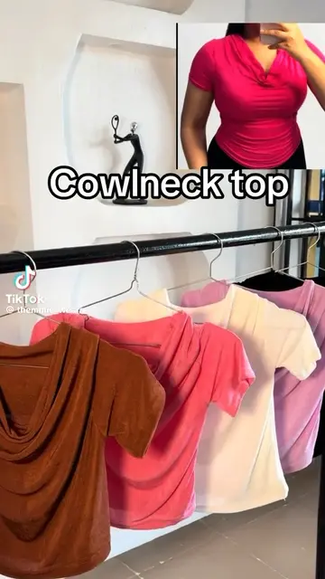 Elegant Cowl Neck Top