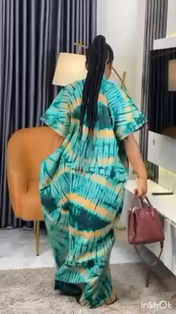 Tie-Dye Kaftan Dress