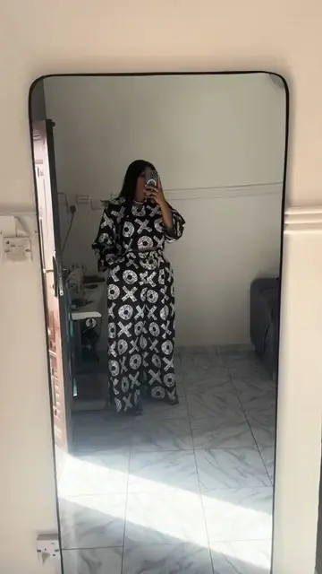 Chic Wax Print Pants Set