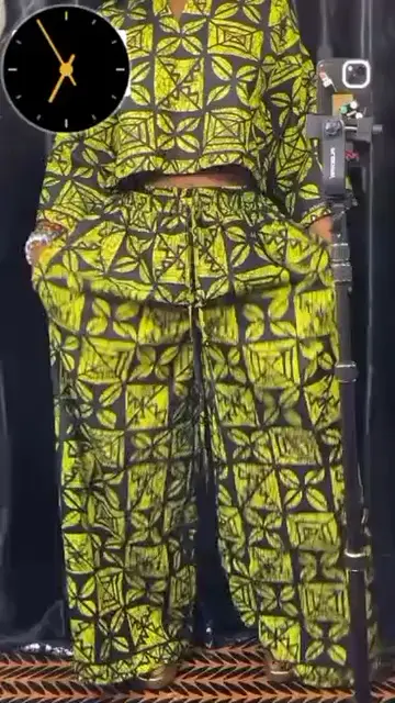 Chic African Print 2-Piece Outfit
