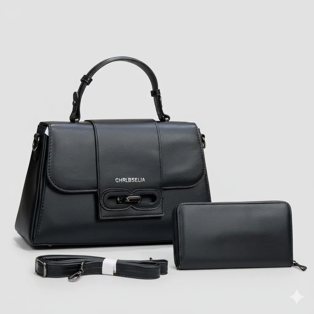 CHRLBSELIA Handbag and Wallet Set