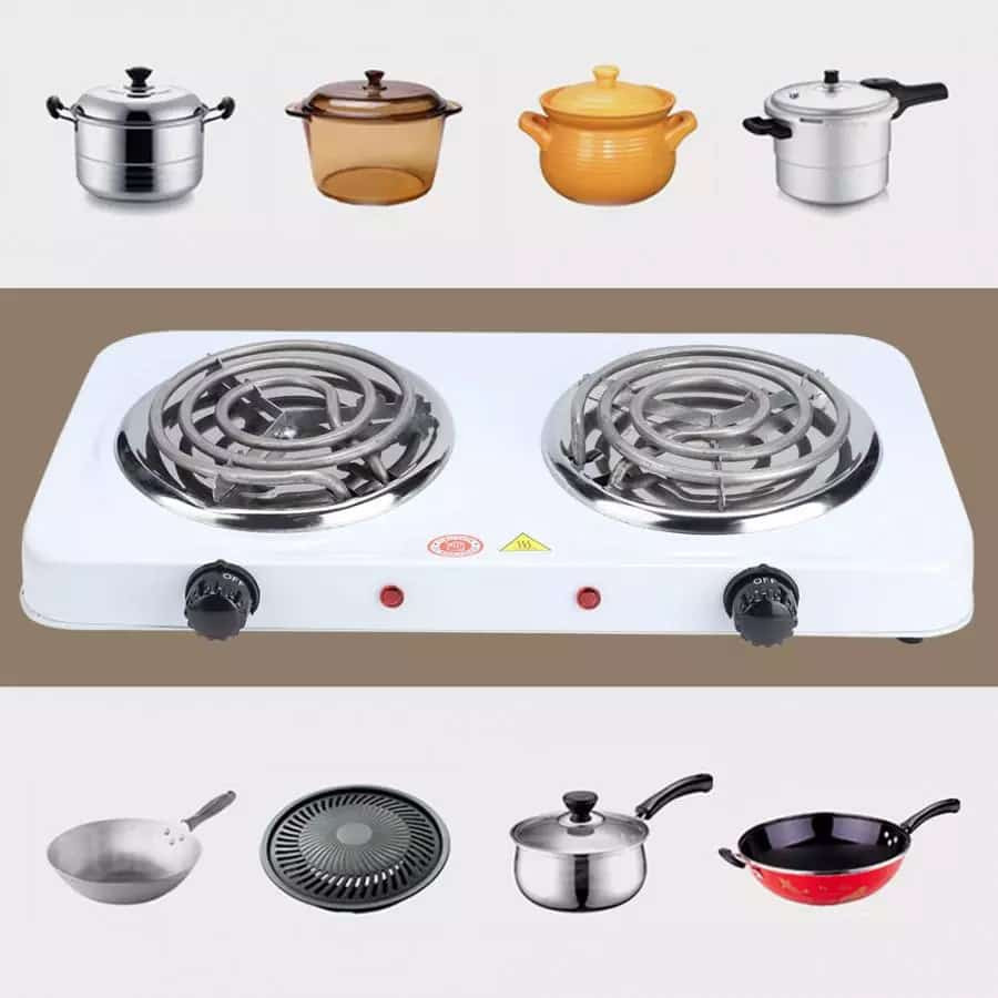 2 places electric hot plate