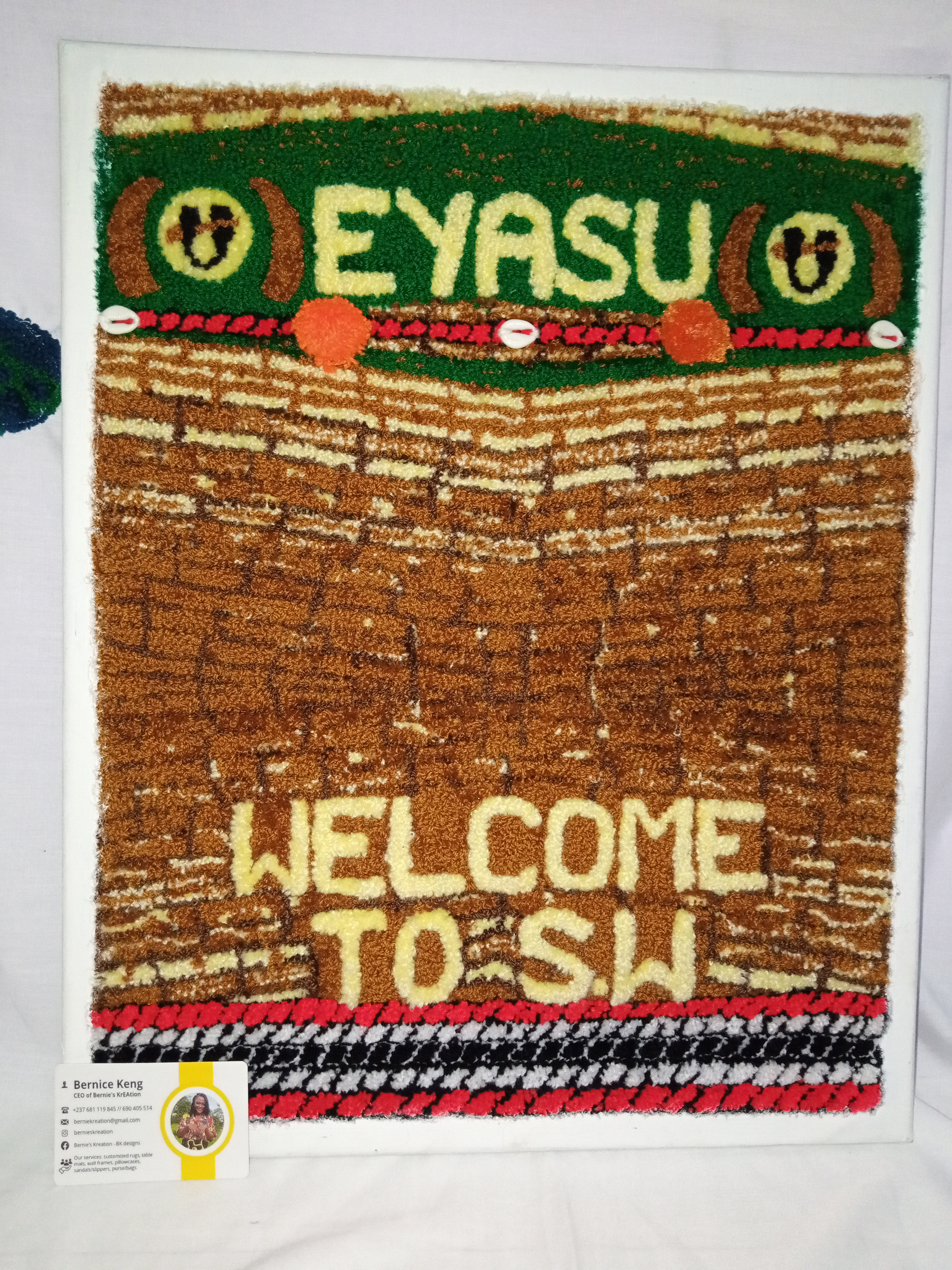 EYASU (South West fabric) crafted wall frame