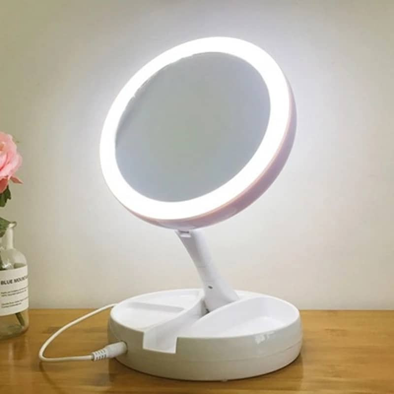 LED Ring Light with Make-up Mirror & Organizer