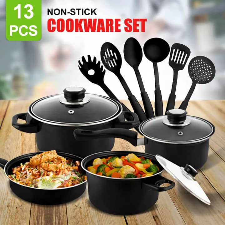 13 in one non-stick cookware set
