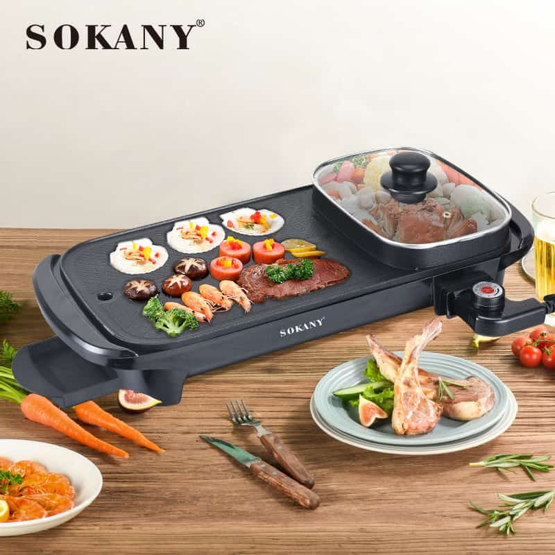 Sokany Electric Grill & Hotpot