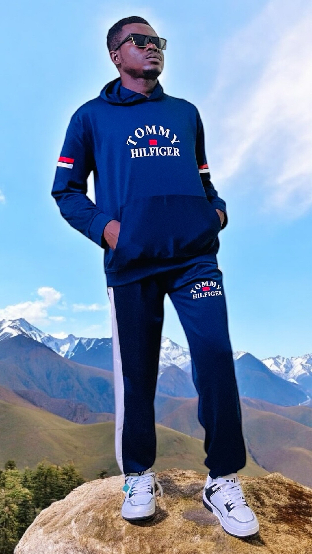 Ensemble de jogging sport avec capuche
