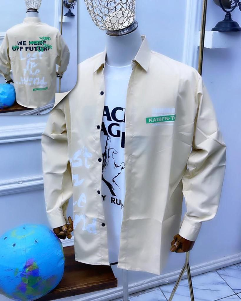 Chemise à Manches Longues à Imprimé Graphique