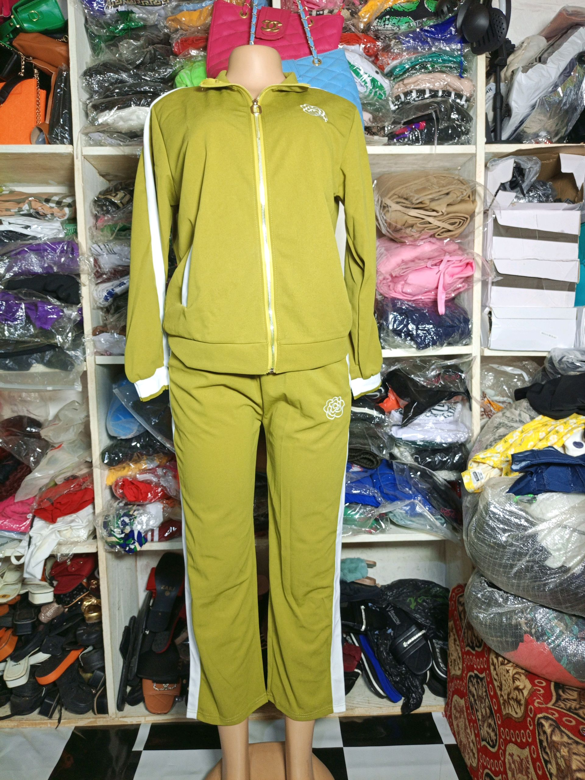 Lime Green Tracksuit - Sport