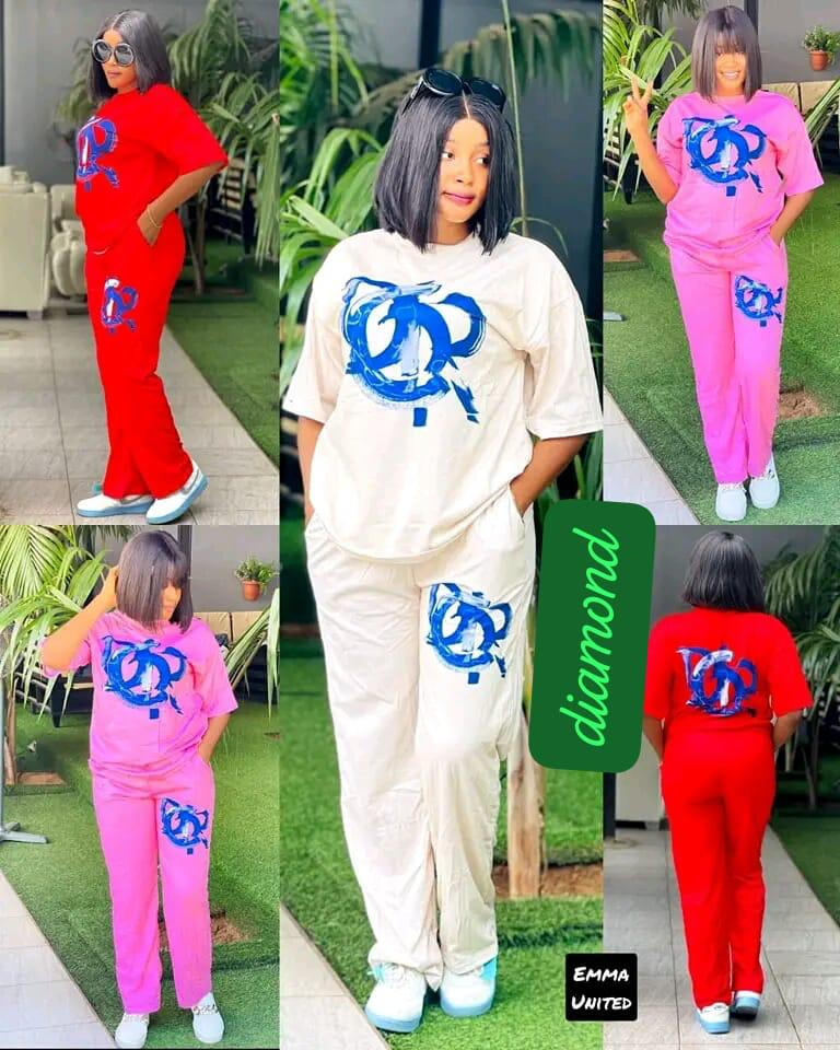 Stylish Graphic Print Tracksuit Set