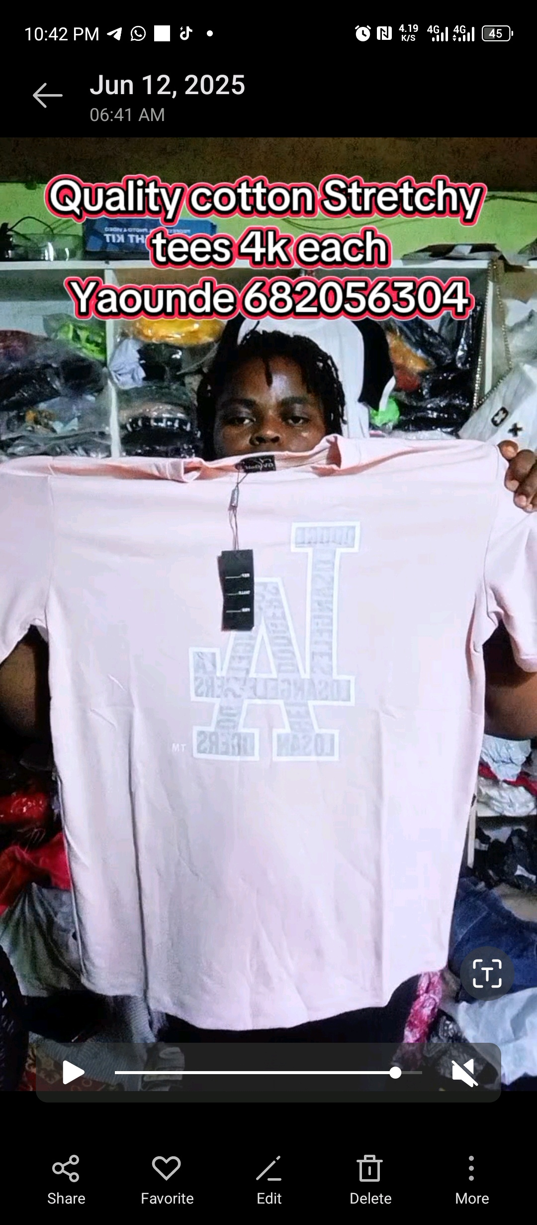 Pink Logan Jazz T-Shirt