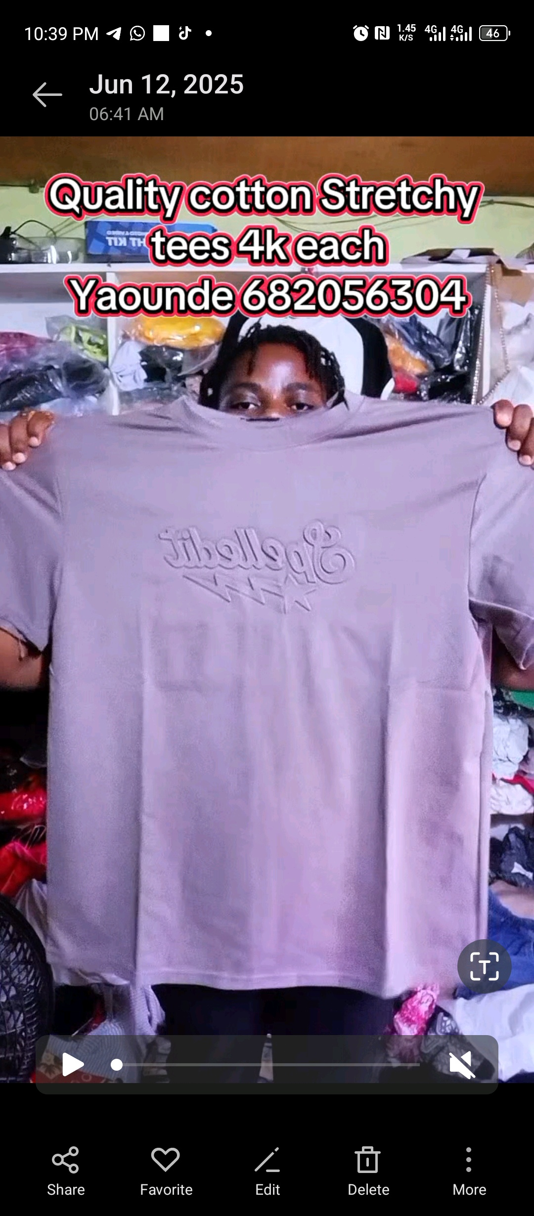 Tibeller Quality Cotton Stretchy Tee