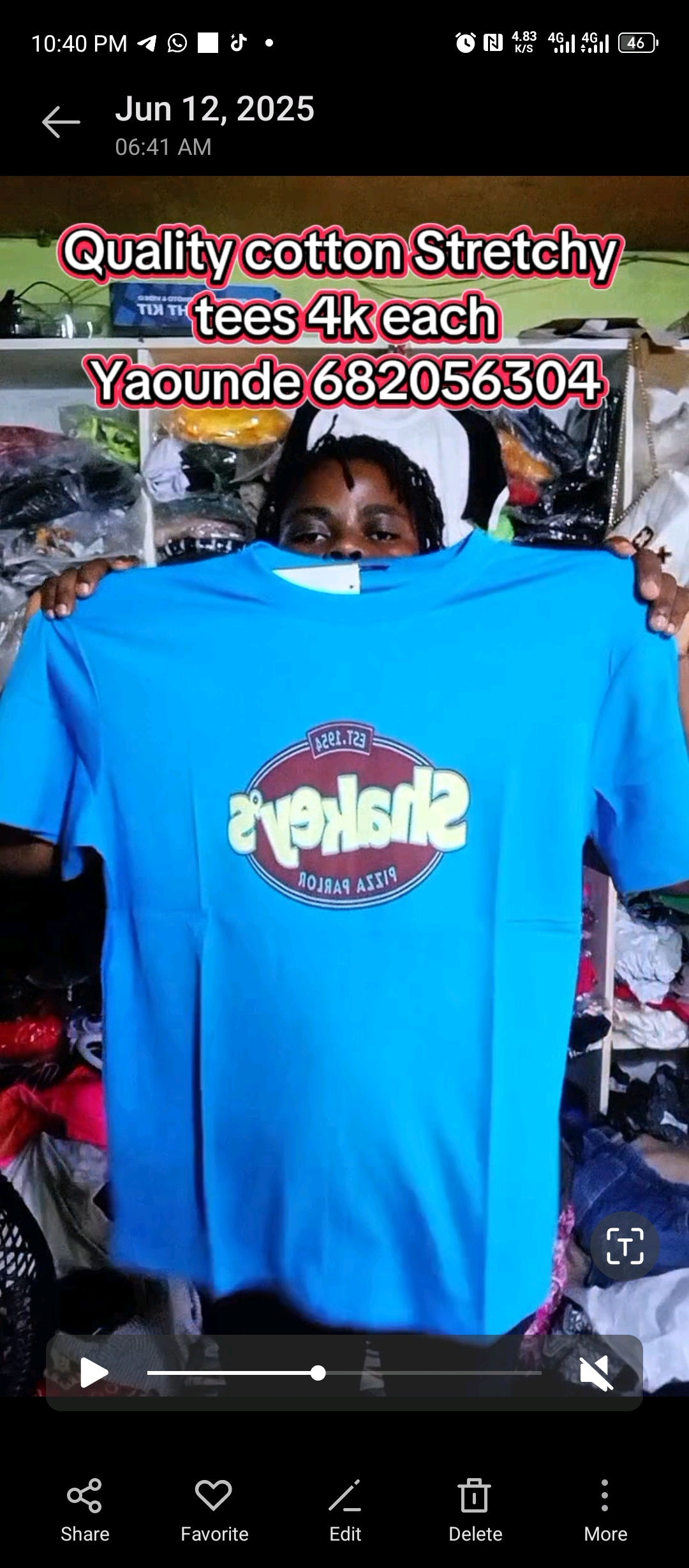 Blue Graphic T-shirt