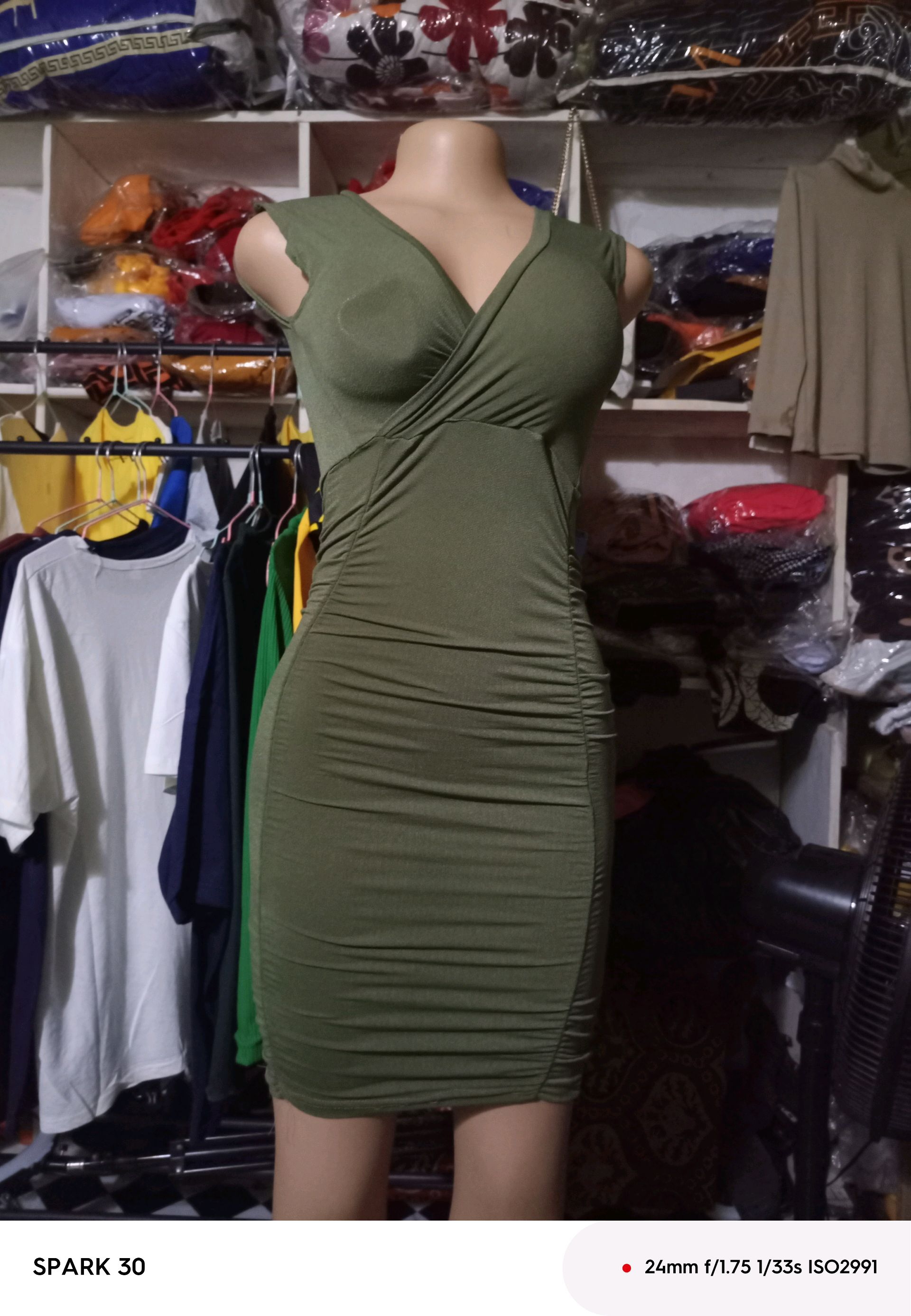 Stylish Olive Mini Dress