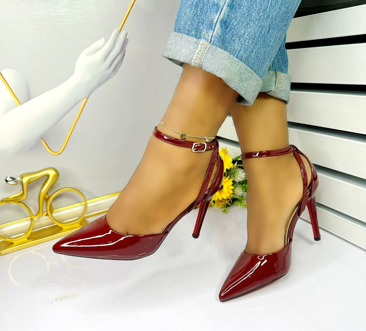 Talons hauts à bride cheville pour femmes