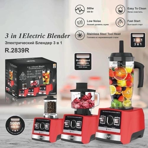 RAF 3-in-1 Electric Blender R.2839R
