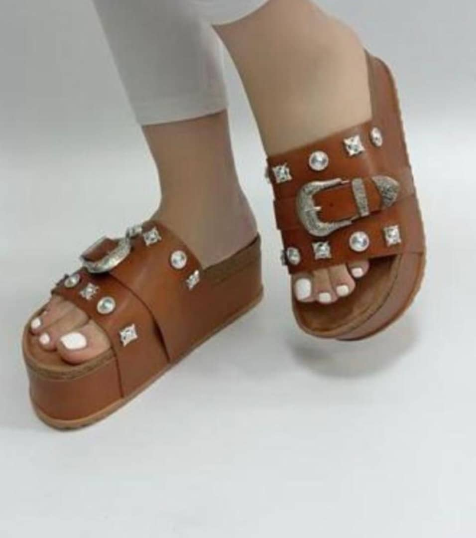 Stylish Studded Platform Sandals