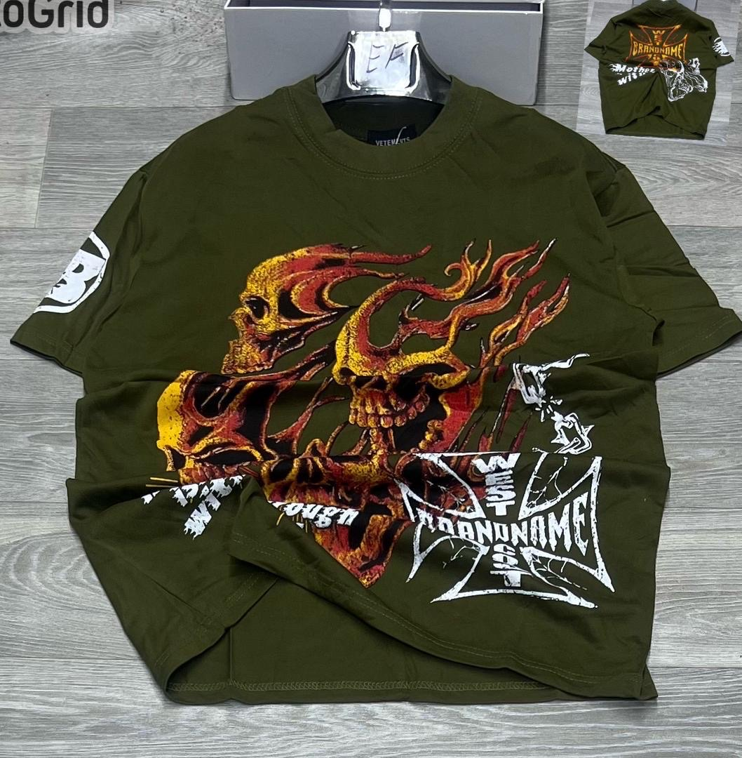 Vetements Skull Print T-Shirt