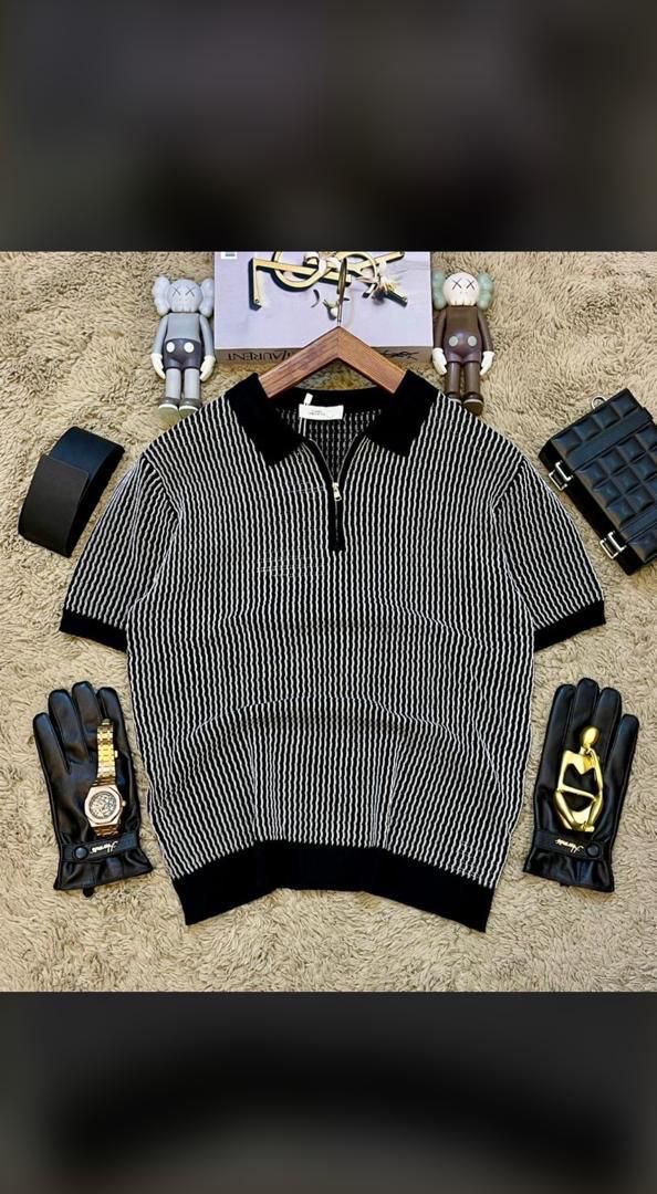 Men's Striped Polo Shirt