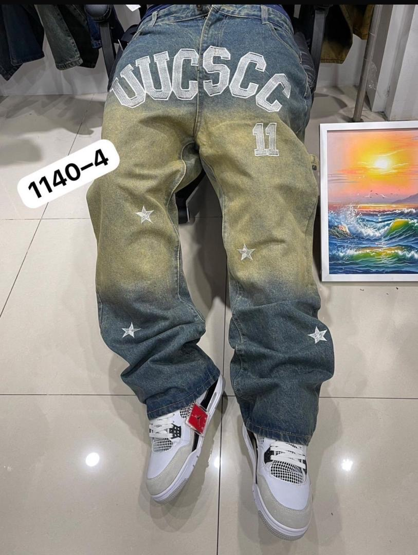UCSCC Star Print Baggy Jeans