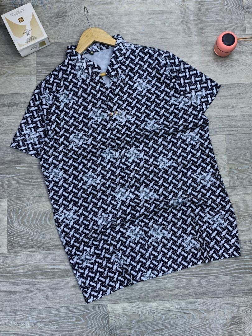 Men's Patterned Polo Shirt