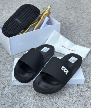 Off-White Black Slides 44