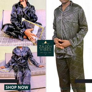 Ensemble Pyjama Satin (Unisexe)