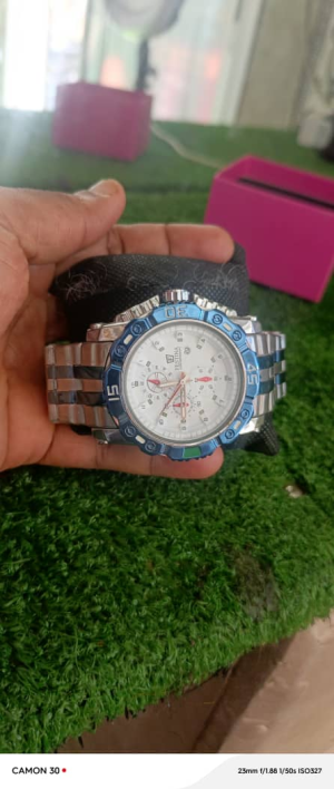 Festina Men's Chronograph Watch with Blue Bezel