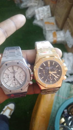 Audemars Piguet Style Chronograph Watch - Silver & Gold