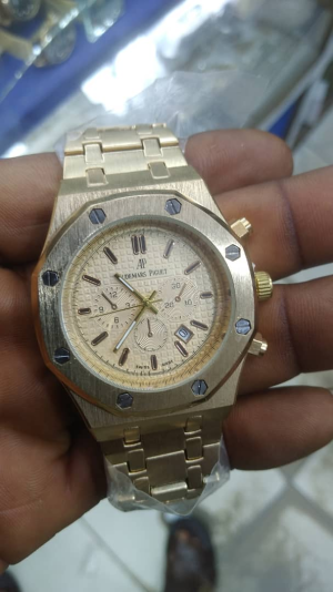 AP Gold Chronograph Watch