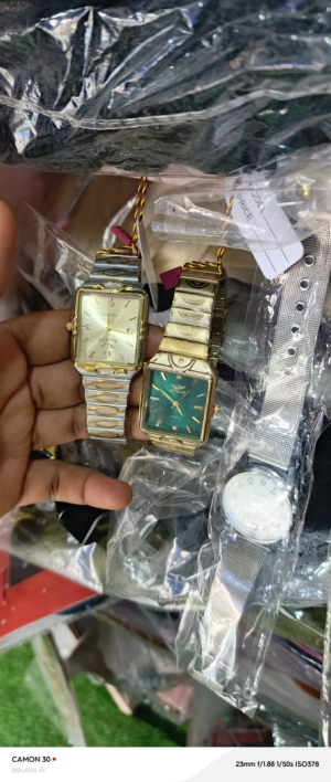 Two-Tone Rectangular Watch