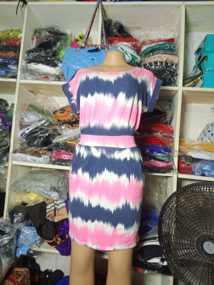 Chic Tie-Dye Midi Dress