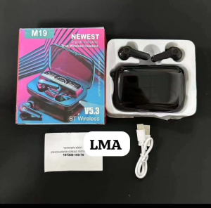 M19 True Wireless Earbuds with Digital Display