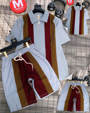 Men's Striped Two-Piece Outfit