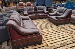 Luxury Leather Sofa Set