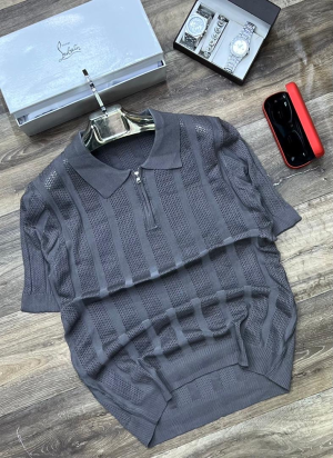 Men's Knit Polo Shirt