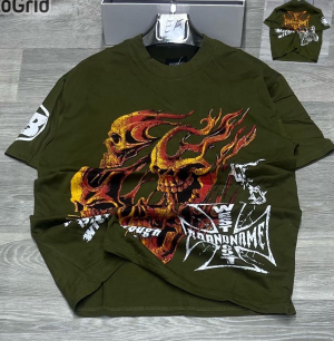 Skull Flame Graphic T-Shirt