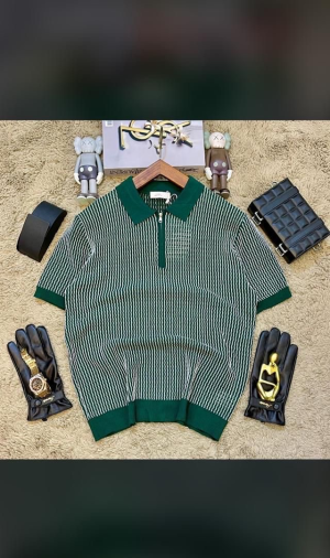 Men's Stylish Striped Polo Shirt