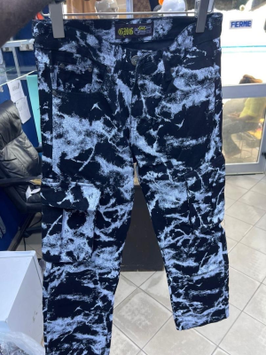 GHG Jeans Black and White Cargo Pants