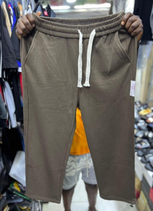 Comfortable Brown Corduroy Jogger Shorts