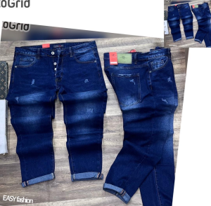 Trendy Distressed Blue Jeans for Men