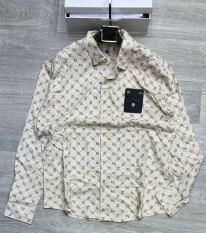 Chemise élégante à manches longues pour hommes