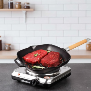 Plaque Chauffante Électrique Portable pour Repas Rapides