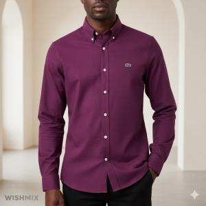 Chemise Lacoste Homme à Manches Longues en Coton
