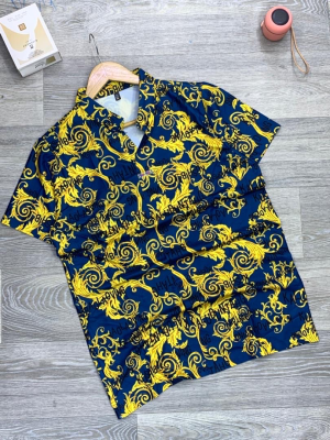 Men's Patterned Short Sleeve Shirt