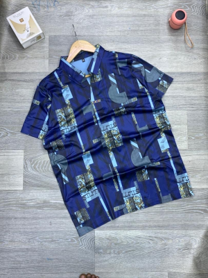 Men's Patterned Short Sleeve Shirt