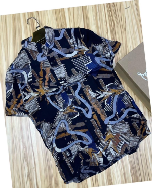 Men's Trendy Abstract Print Shirt