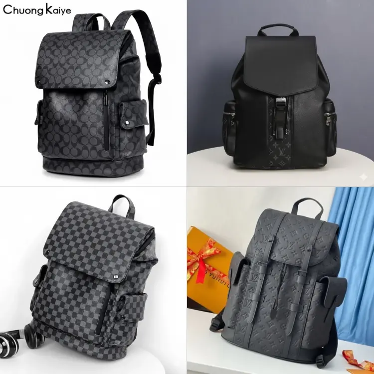 Designer Style Leather Laptop & Travel Backpack